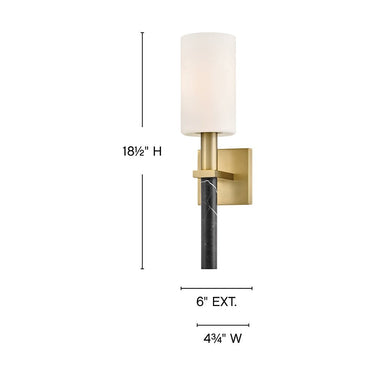 Hinkley Turin Medium Single Light Sconce Alternative Image 1