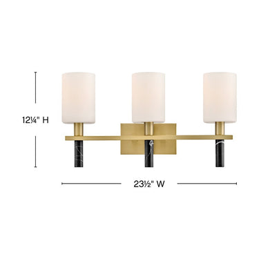Hinkley Turin Medium Three Light Vanity Wall Sconce Alternative Image 1