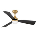 Hinkley Una 44" LED Fan in Heritage Brass Finish Main Image