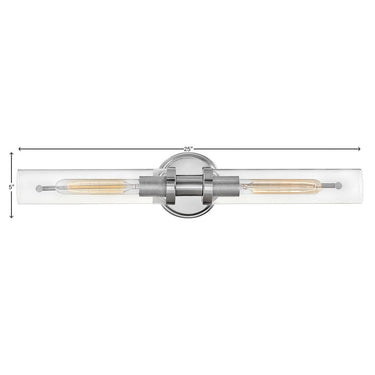 Hinkley Vaughn Large Two Light Vanity Wall Sconce Alternative Image 8