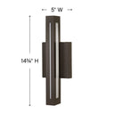 Hinkley Vue Outdoor Medium Wall Mount Lantern Alternative Image 1