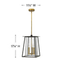 Hinkley Walker Alternative Image 11.5" Outdoor Medium Hanging Lantern Alternative Image 4