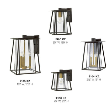 Hinkley Walker Outdoor Medium Wall Mount Lantern - HL2104 Alternative Image 8