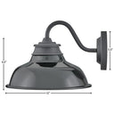 Hinkley Wallace Outdoor Medium Wall Mount Barn Light Alternative Image 17