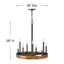 Hinkley Wells Medium Single Tier Chandelier Alternative Image 1