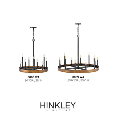 Hinkley Wells Medium Single Tier Chandelier Alternative Image 2