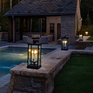 Hinkley Weymouth Alternative Image 12V LED Outdoor Medium Pier Mount Lantern Alternative Image 6