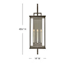 Hinkley Weymouth Outdoor Extra Large Wall Mount Lantern Alternative Image 8