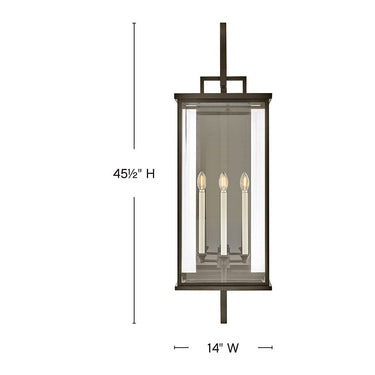 Hinkley Weymouth Outdoor Extra Large Wall Mount Lantern Alternative Image 8