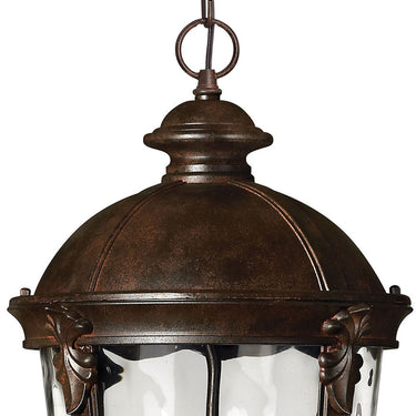 Hinkley Windsor Alternative Image 12.5" Outdoor Large Hanging Lantern in River Rock Finish Alternative Image 2