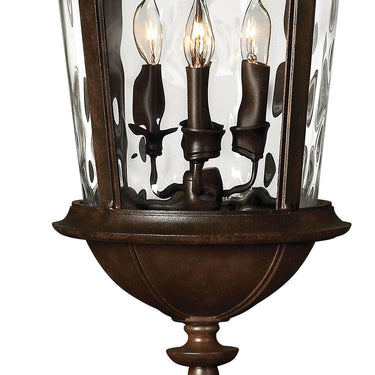 Hinkley Windsor Alternative Image 12.5" Outdoor Large Hanging Lantern in River Rock Finish Alternative Image 3