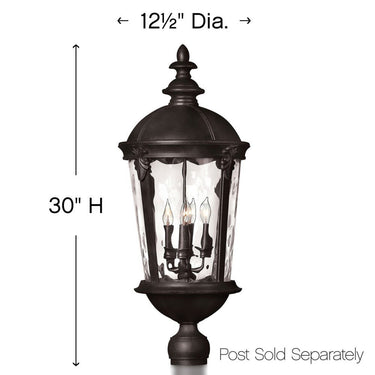 Hinkley Windsor Outdoor Large Post Mount Lantern Alternative Image 1