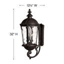Hinkley Windsor Outdoor Large Wall Mount Lantern - HL1895 Alternative Image 1
