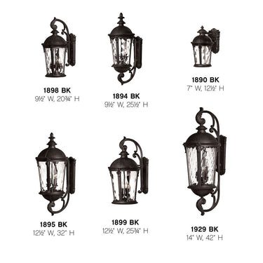 Hinkley Windsor Outdoor Large Wall Mount Lantern - HL1895 Alternative Image 2