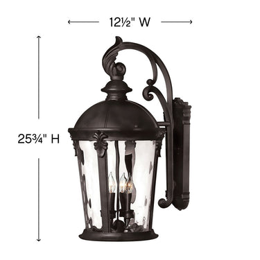 Hinkley Windsor Outdoor Large Wall Mount Lantern - HL1899 Alternative Image 1