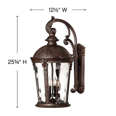Hinkley Windsor Outdoor Large Wall Mount Lantern - HL1899 Alternative Image 3