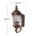 Hinkley Windsor Outdoor Large Wall Mount Lantern in River Rock Finish Alternative Image 1