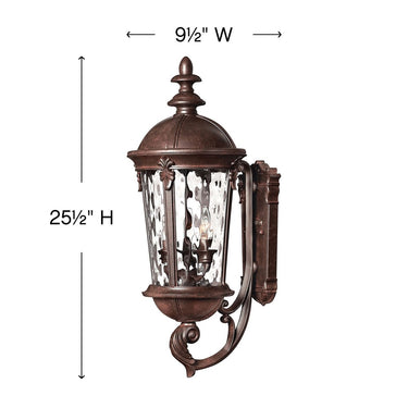 Hinkley Windsor Outdoor Large Wall Mount Lantern in River Rock Finish Alternative Image 1