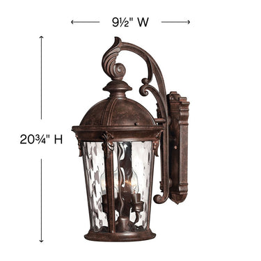 Hinkley Windsor Outdoor Medium Wall Mount Lantern Alternative Image 6