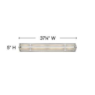 Hinkley Winton Extra Large Six Light Vanity Wall Sconce Alternative Image 1
