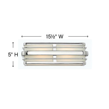 Hinkley Winton Small Two Light Vanity Wall Sconce Alternative Image 1