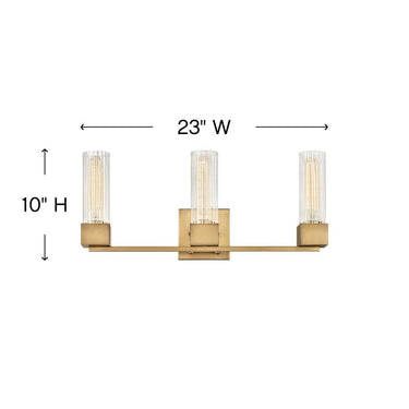 Hinkley Xander Medium Three Light Vanity Wall Sconce Alternative Image 1