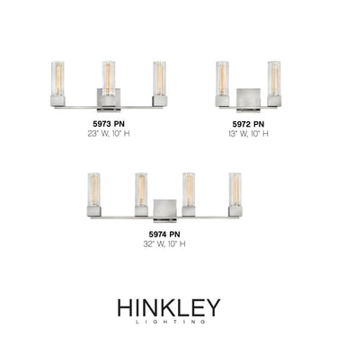 Hinkley Xander Medium Three Light Vanity Wall Sconce Alternative Image 9
