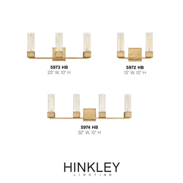 Hinkley Xander Medium Three Light Vanity Wall Sconce Alternative Image 3