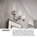 Hinkley Xander Medium Three Light Vanity Wall Sconce Alternative Image 15