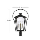 Hinkley Yale Outdoor Large Post Mount Lantern 