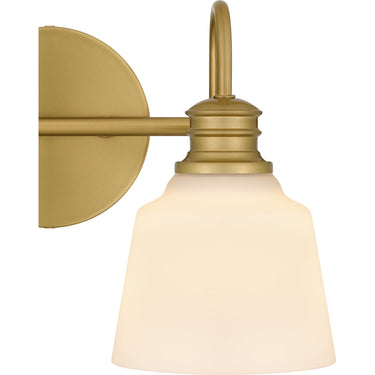 Hinton 2 Light Bath Light in Aged Brass 2