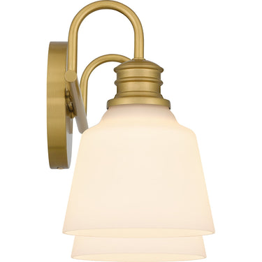 Hinton 2 Light Bath Light in Aged Brass 7