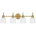 Hinton 4 Light Bath Light in Aged Brass 5