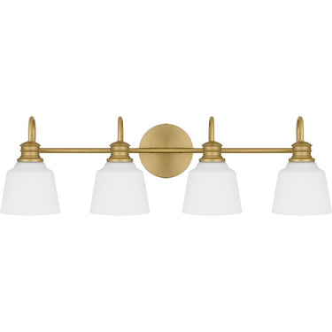 Hinton 4 Light Bath Light in Aged Brass 5