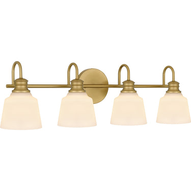 Hinton 4 Light Bath Light in Aged Brass 6