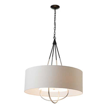 Hubbardton Forge 104230 Loop Pendant - Light Grey Shade - Crescent Harbor