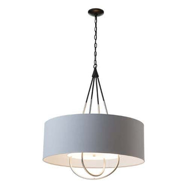 Hubbardton Forge 104230 Loop Pendant - Light Grey Shade - Crescent Harbor