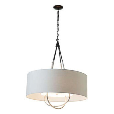 Hubbardton Forge 104230 Loop Pendant - Light Grey Shade - Crescent Harbor