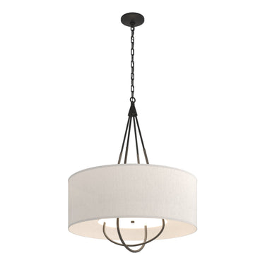 Hubbardton Forge 104230 Loop Pendant - Flax Shade - Crescent Harbor