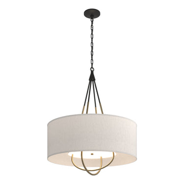 Hubbardton Forge 104230 Loop Pendant - Flax Shade - Crescent Harbor