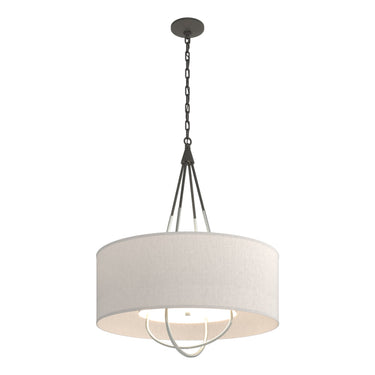 Hubbardton Forge 104230 Loop Pendant - Flax Shade - Crescent Harbor
