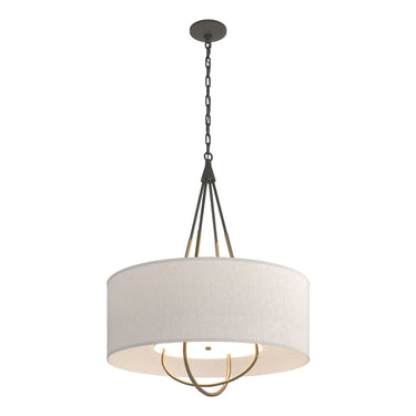 Hubbardton Forge 104230 Loop Pendant - Flax Shade - Crescent Harbor