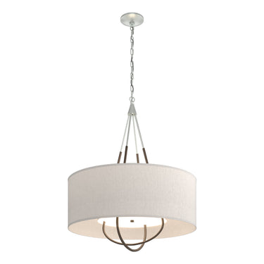 Hubbardton Forge 104230 Loop Pendant - Flax Shade - Crescent Harbor