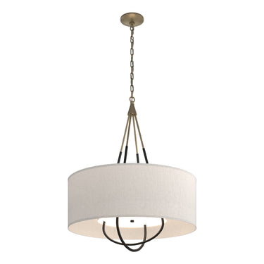 Hubbardton Forge 104230 Loop Pendant - Flax Shade - Crescent Harbor