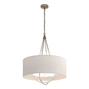 Hubbardton Forge 104230 Loop Pendant - Flax Shade - Crescent Harbor