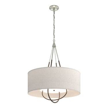 Hubbardton Forge 104230 Loop Pendant - Flax Shade - Crescent Harbor