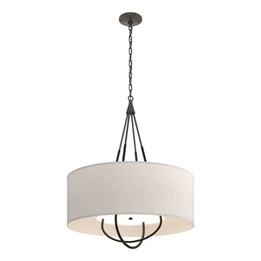 Hubbardton Forge 104230 Loop Pendant - Flax Shade - Crescent Harbor
