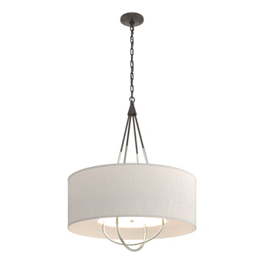Hubbardton Forge 104230 Loop Pendant - Flax Shade - Crescent Harbor