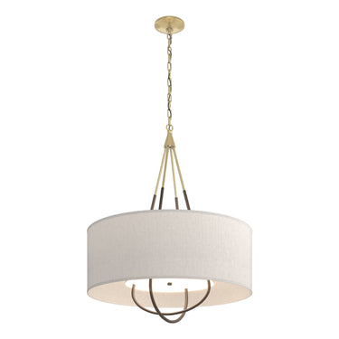 Hubbardton Forge 104230 Loop Pendant - Flax Shade - Crescent Harbor