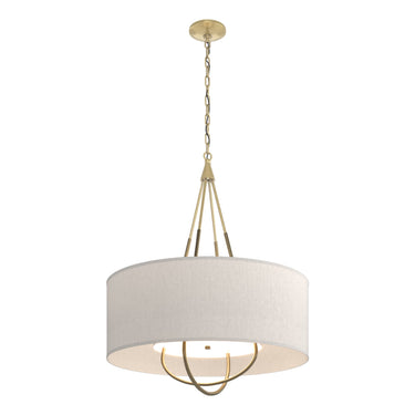 Hubbardton Forge 104230 Loop Pendant - Flax Shade - Crescent Harbor
